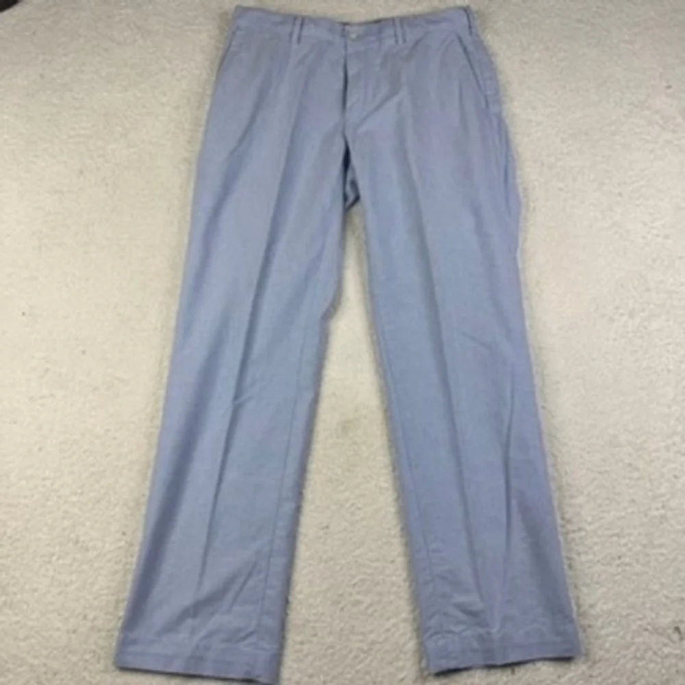 Polo Ralph Lauren Mens Light Blue Chino Flat Front‎ Pants Size 32x31